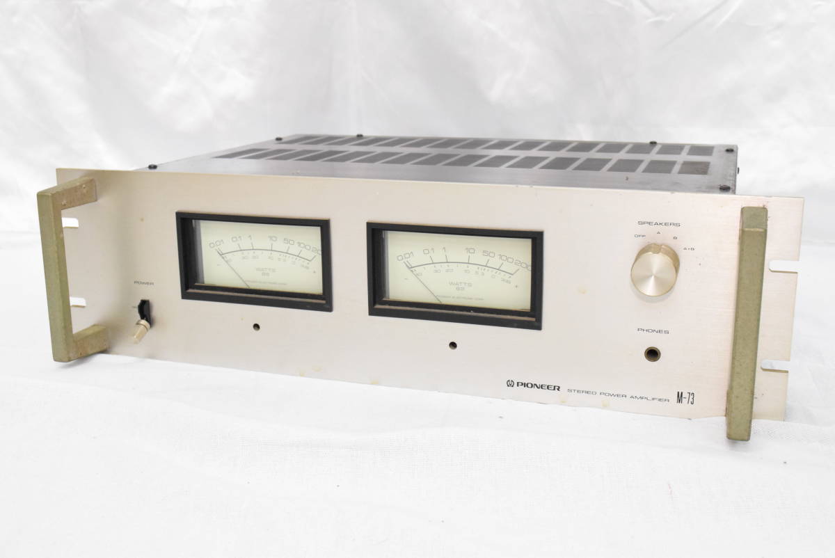 ☆通電OK☆PIONEER パイオニア M-73 ステレオ パワーアンプ♪ 上本ID