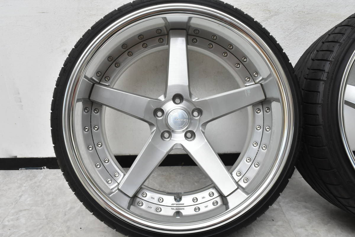 Work Gr203 超深リム WORK グノーシス GR203 GR3 20in PCD114.3 10J -28 10.5J -42 ピンソ 235/30R20 ...