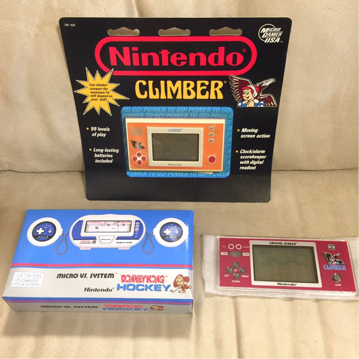 ☆人気セット☆ドンキーゴングホッケー ゲームウォッチ クリスタル