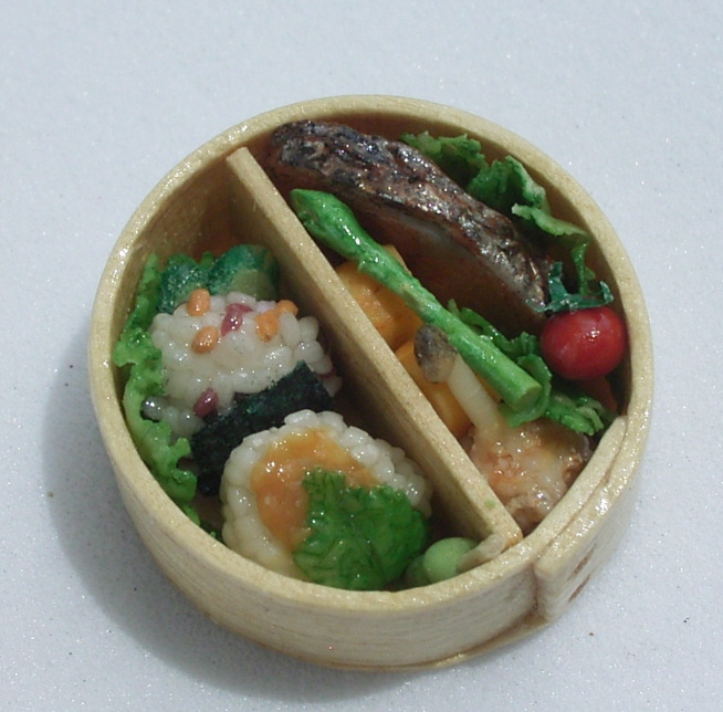 **お弁当**ミニチュア粘土ドールハウス食品サンプル_2