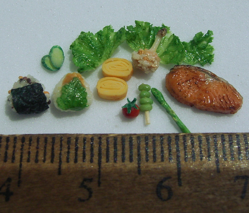 **お弁当**ミニチュア粘土ドールハウス食品サンプル_3