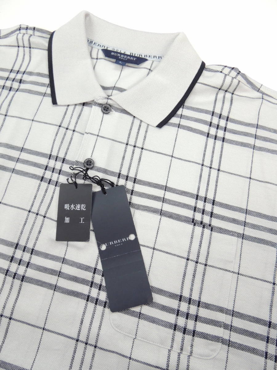 ★ 新品 定価24150円 バーバリー ゴルフ BURBERRY GOLF 吸水速乾 ノバチェック 半袖 ポロシャツ ゴルフシャツ L LARGE 薄グレー系 BURBERRY 定価24150円 バーバリー リバーシブルダウンジャケット ブラウン×ベージュ サイズ:M
