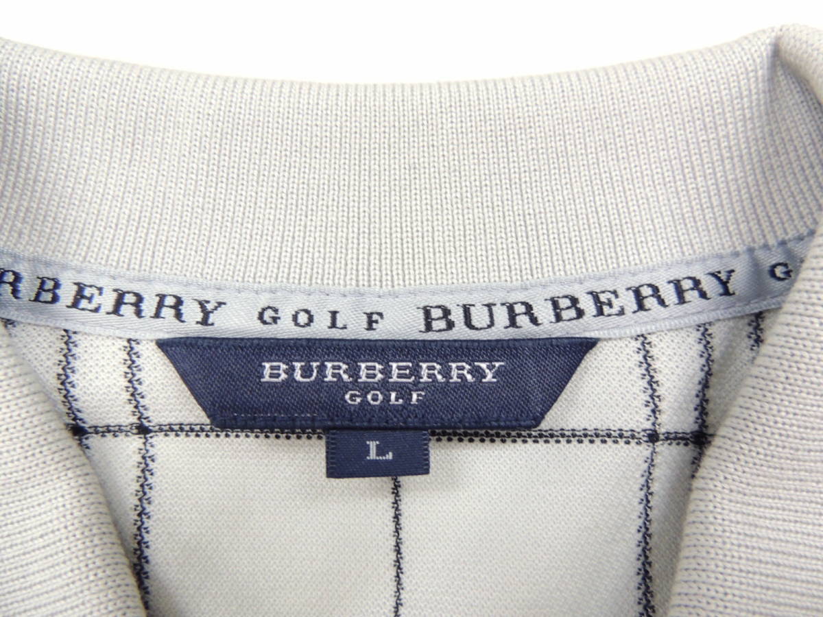 ★ 新品 定価24150円 バーバリー ゴルフ BURBERRY GOLF 吸水速乾 ノバチェック 半袖 ポロシャツ ゴルフシャツ L LARGE 薄グレー系 BURBERRY 定価24150円 バーバリー リバーシブルダウンジャケット ブラウン×ベージュ サイズ:M