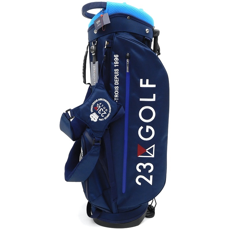 ゴルフ 23区 軽量キャディバッグ スタンド式 ネイビー 9.0型 GOLF 東京 