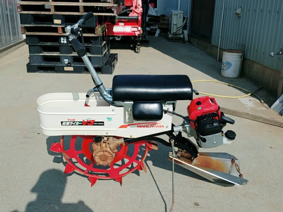 丸山 溝切り機 田面ライダーV3 MKF-A455VE 程度良好 丸山 乗用溝切機