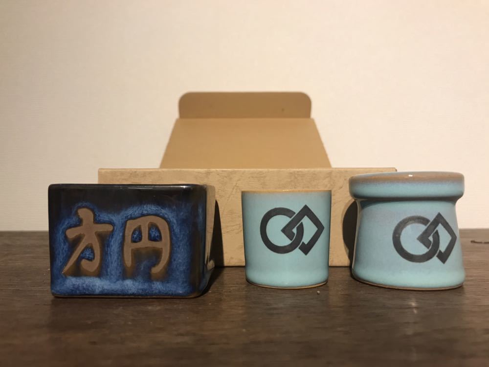 方円流 初代 煎茶道 道具3点セット 豊園好 | 蝸盧 盆巾入・蓋置・巾筒