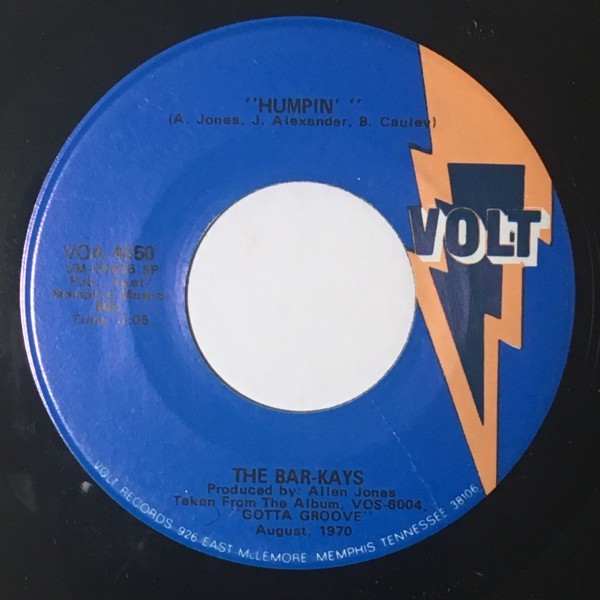 Bar-Kays - Humpin' - Volt ■ soul funk breaks 45 ネタ 試聴 - The Bar-Kays (1978, 12\" Funk