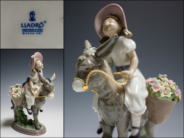 得価 LLADRO リヤドロ ロバに乗った男女 フィギュリン 高さ20cm 本物保証〔a491〕(リヤドロ)｜売買されたオークション情報、yahooの商品情報をアーカイブ公開 - オークファン リヤドロ