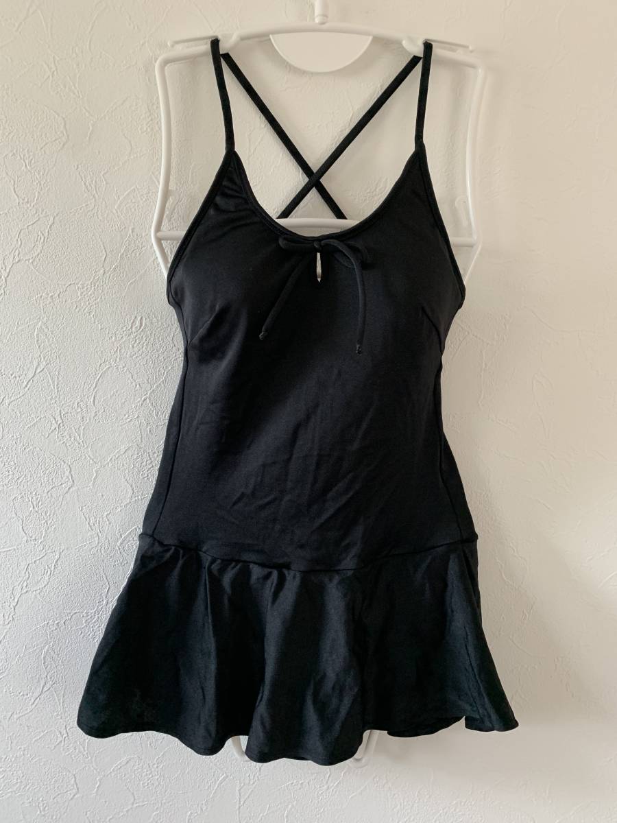 レディース水着 黒 ワンピース フレアスカート 日本製 サイズ9ｍ 古着 Mサイズ 売買されたオークション情報 Yahooの商品情報をアーカイブ公開 オークファン Aucfan Com