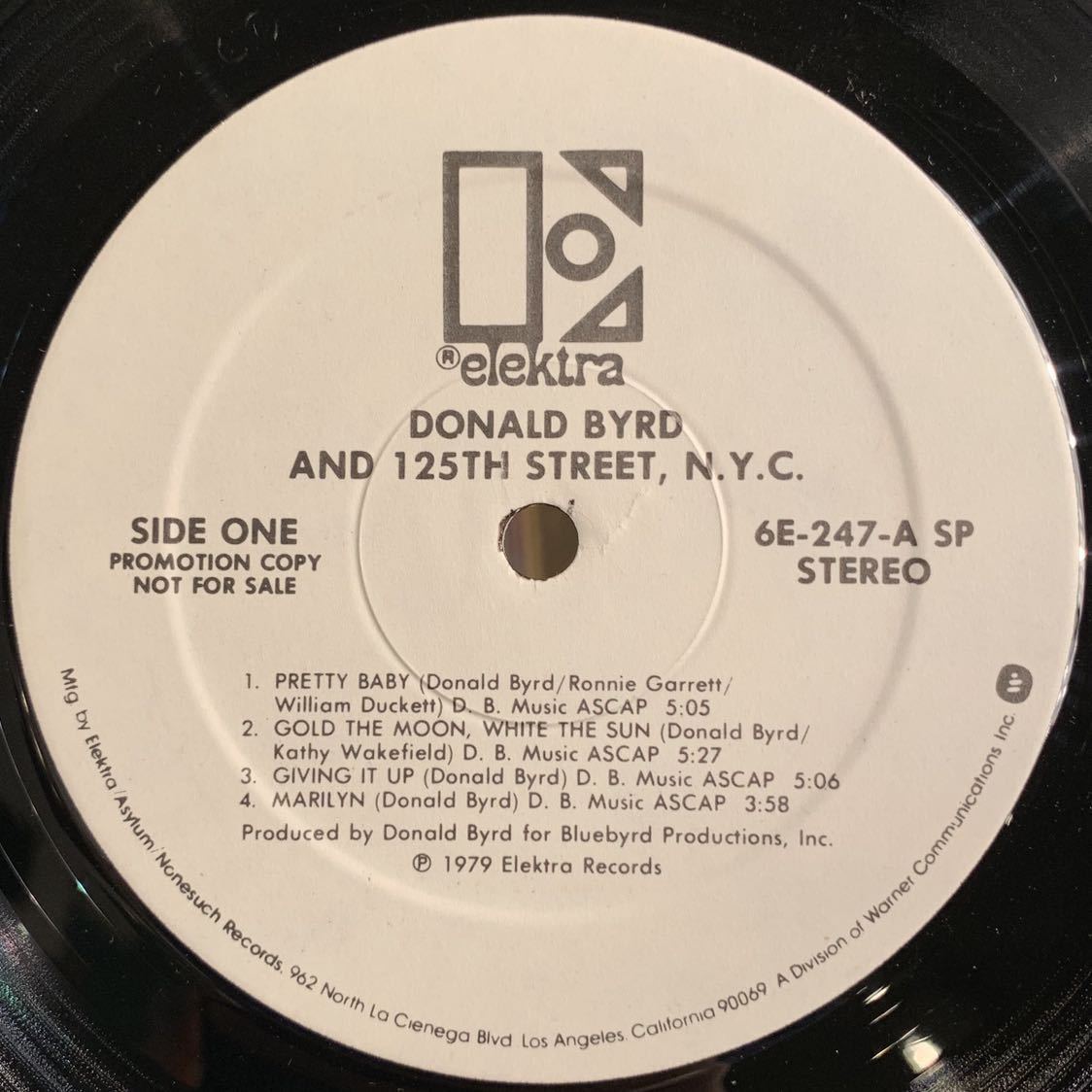 プロモ 白ラベル】Donald Byrd And 125th Street N.Y.C. / ST. - 美盤