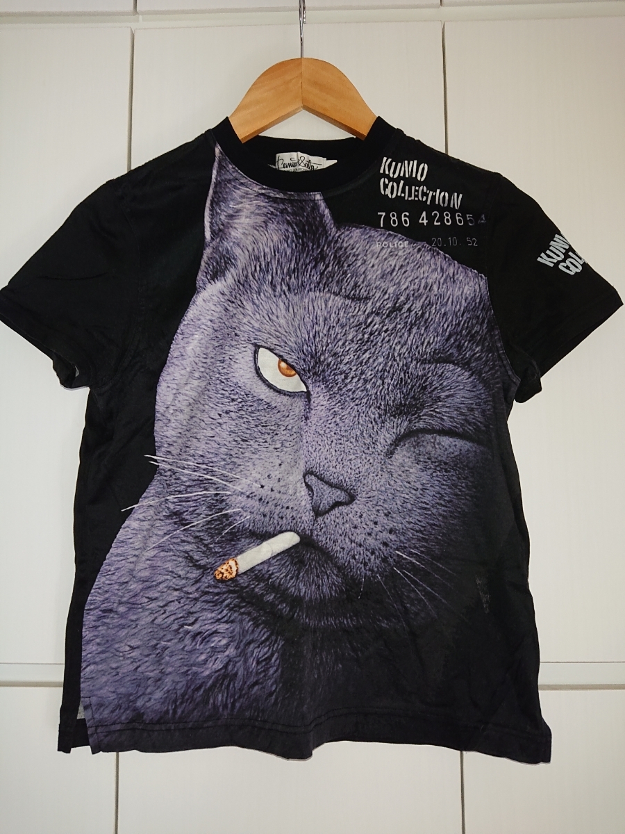 クニオコレクション Tシャツ kunio ネコ ロシアンブルーっぽい悪猫 