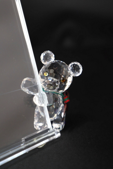 SWAROVSKI 】スワロフスキー フォトフレーム 写真立て KRISベア くま