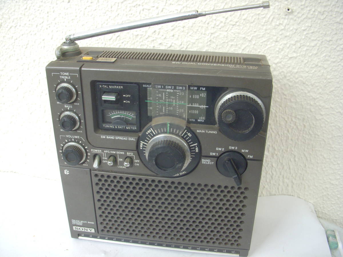 SONY ICF-5900 スカイセンサー 整備済 動作品 家電、AV、カメラ ラジオ