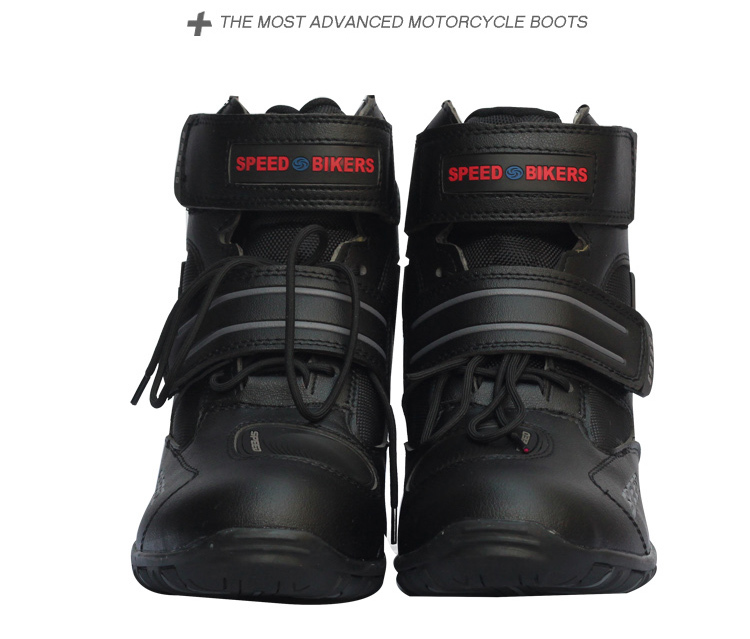 オンロードブーツ　25.0cm　メンズ バイクブーツ　レッド　ブラック　ホワイト　 バイクウエア　防寒 通気　足保護　レーシングブーツ　_5