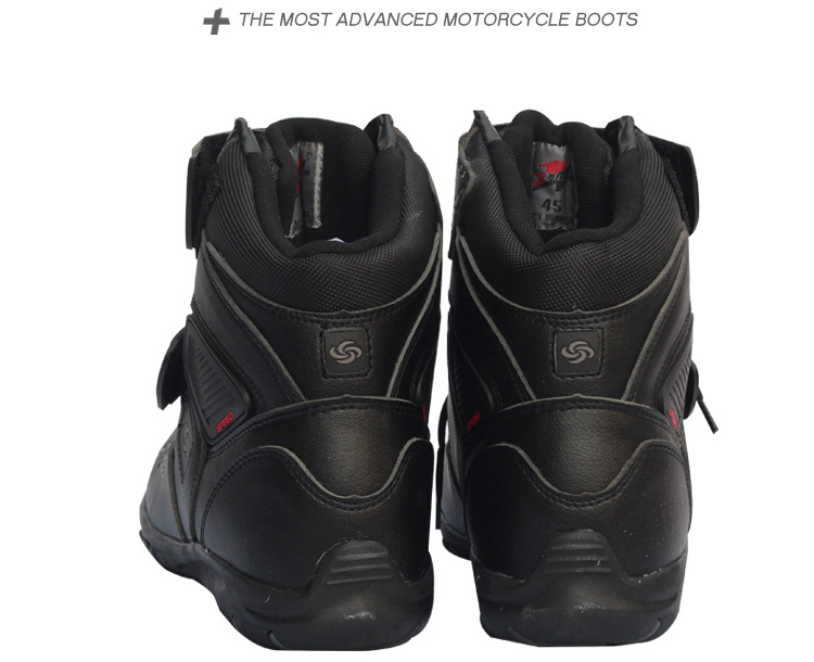 オンロードブーツ　25.0cm　メンズ バイクブーツ　レッド　ブラック　ホワイト　 バイクウエア　防寒 通気　足保護　レーシングブーツ　_6