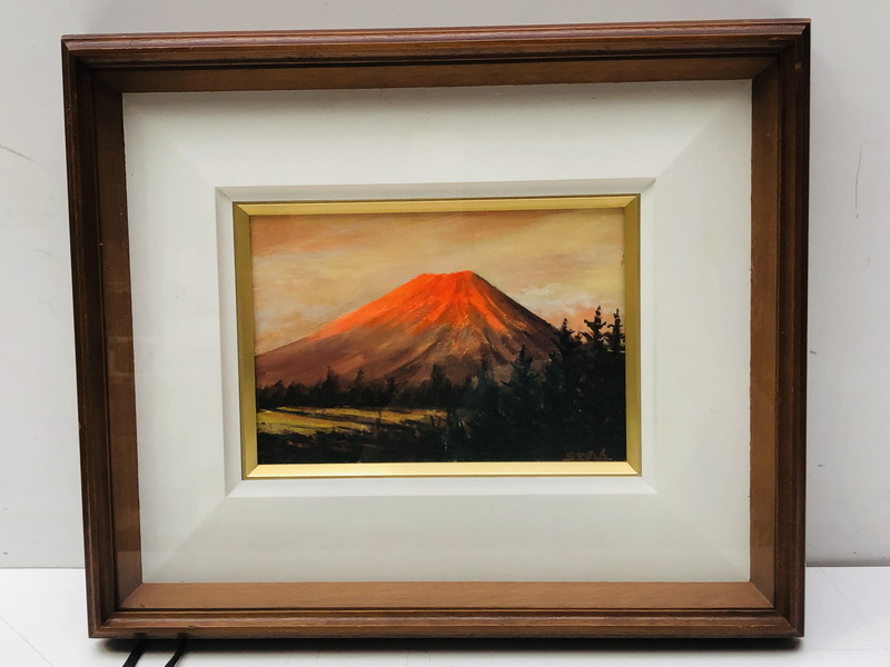 Yahoo!オークション - 「絵画 赤富士」油彩 (絵画) の落札相場・落札
