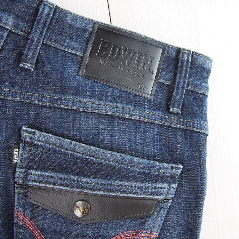 ▽エドウィン*EDWIN*503 E53WF3*WILD FIRE*ストレッチデニムパンツ*ジーンズ(32)インディゴ*日本製【中古】t01190727026