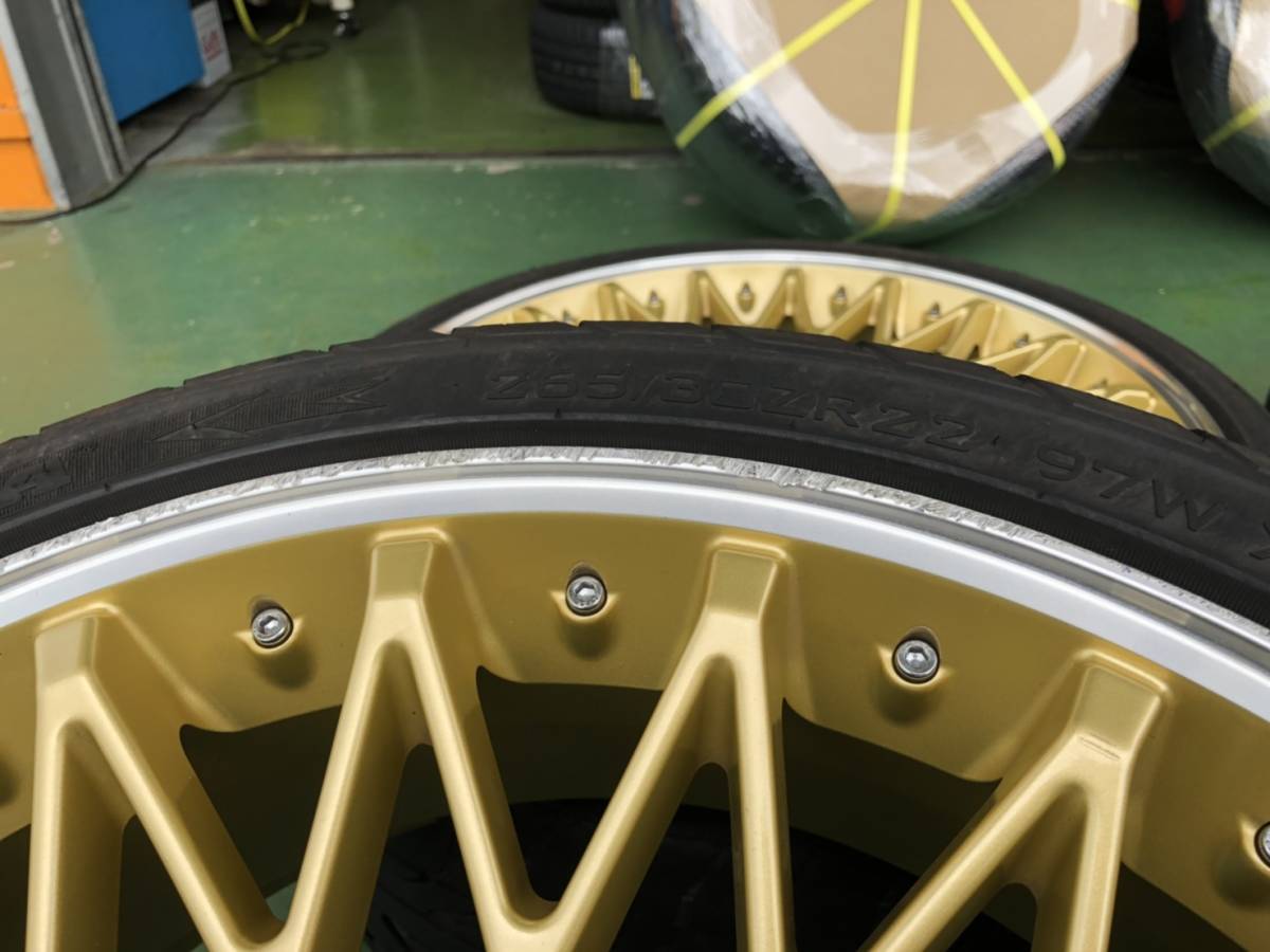 ジュールJM-20 アルミホイール22インチゴールドシックスセンス ジュールJM-20 アルミホイール22インチゴールドシックスセンス