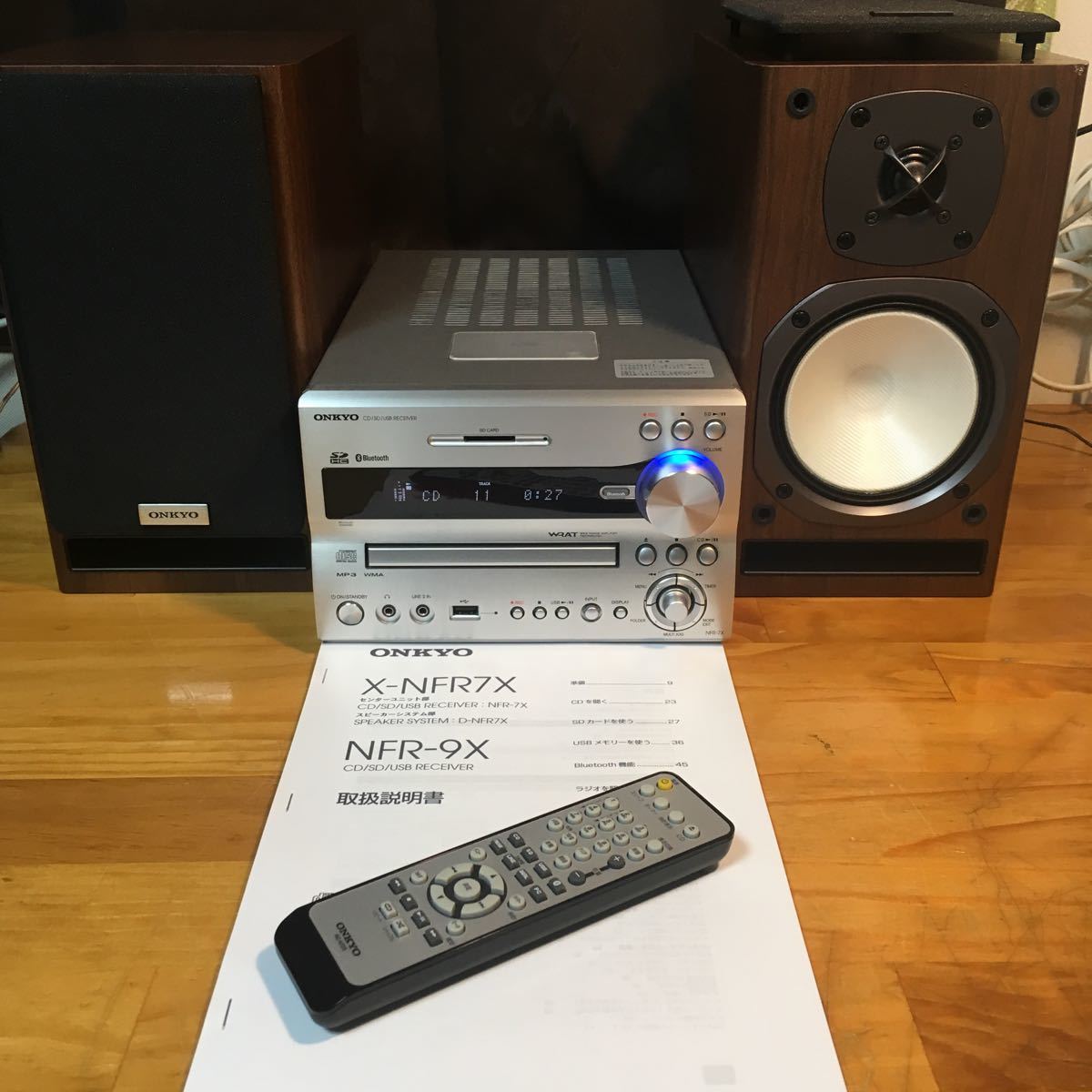 SALURIS-ONKYO NFR-7 CD⁄SD⁄USB ブルートゥス レシーバー 付属品一式