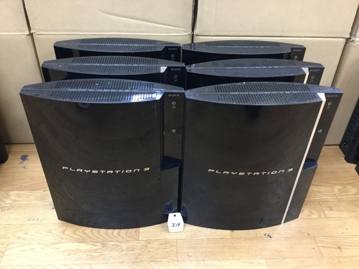 S【ジャンク】　PS3本体 厚型(20/60GB) 6台セット　0723-279_1