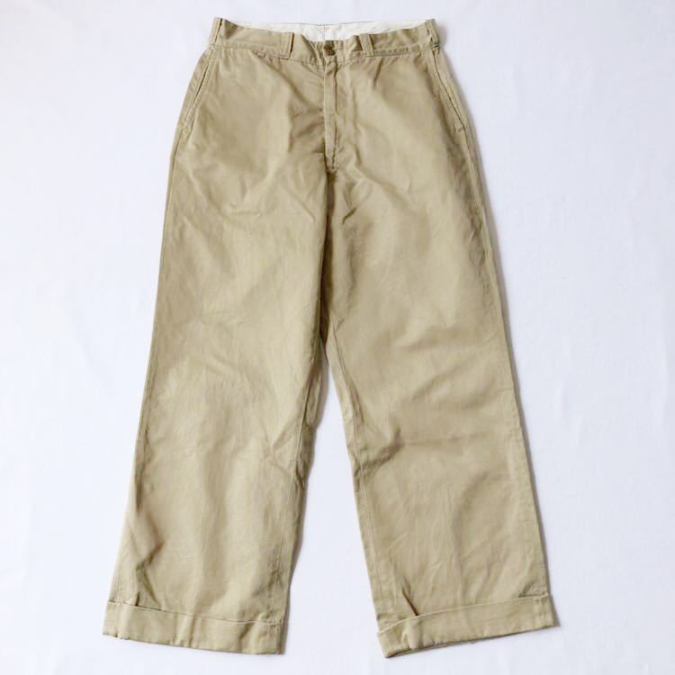 50s HERCULES 尿素ボタン チノパン W31 ビンテージ 50年代 ヘラクレス チノーズ ワークパンツ オリジナル ヴィンテージ SEARS シアーズ