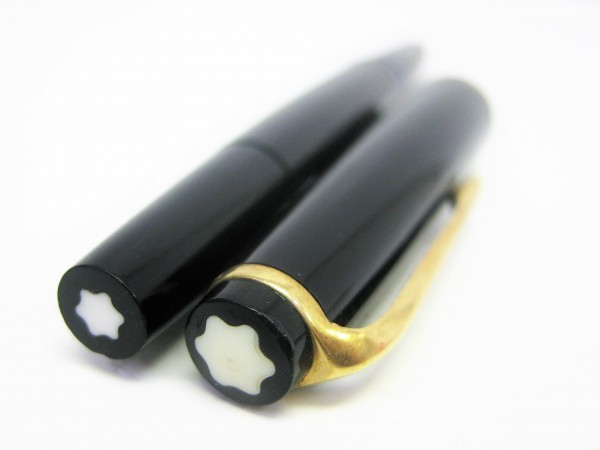 MONTBLANC/モンブラン NO.22 ペン先刻印なし ブルーインク窓 万年筆【B30-B4】