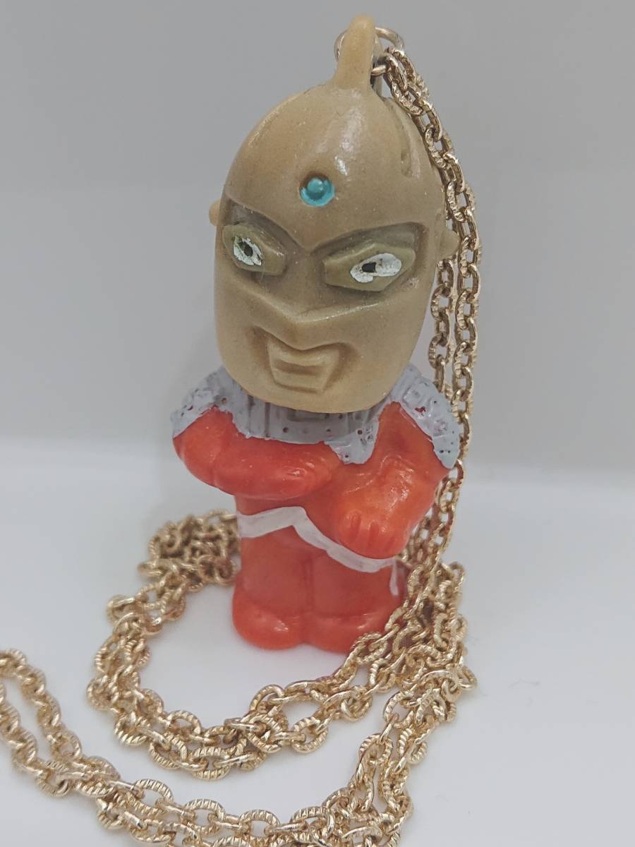 マルサン ウルトラセブン ペンダント 当時物 ソフビ ブルマァク マスク
