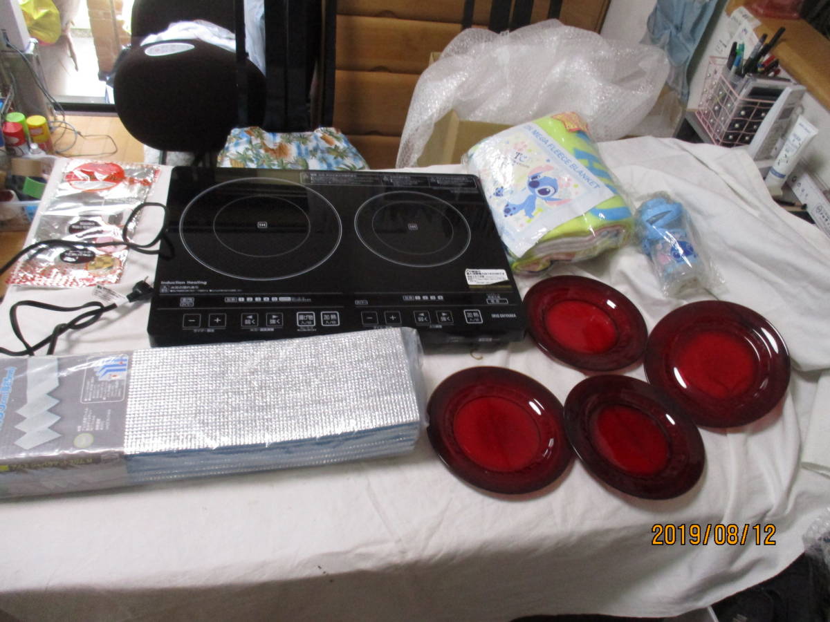 IRIS OHYAMA アイリスオーヤマ EIH1470V-B IHクッキングヒーター 音声ガイド付15年中古 未使用品のおまけ多数付 動作品 東京都