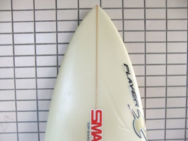 SMAC サーフボード 196cm ショートボード フィン付 FCS G5 マリンスポーツ 海遊び サーフィン コン-22742