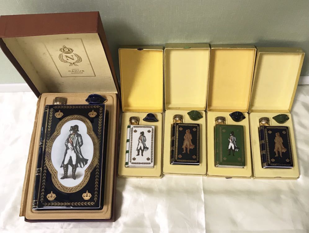 ブック ナポレオン カミュ ミニボトル 7本セット 1円～ 古酒◇CAMUS⁄カミュ