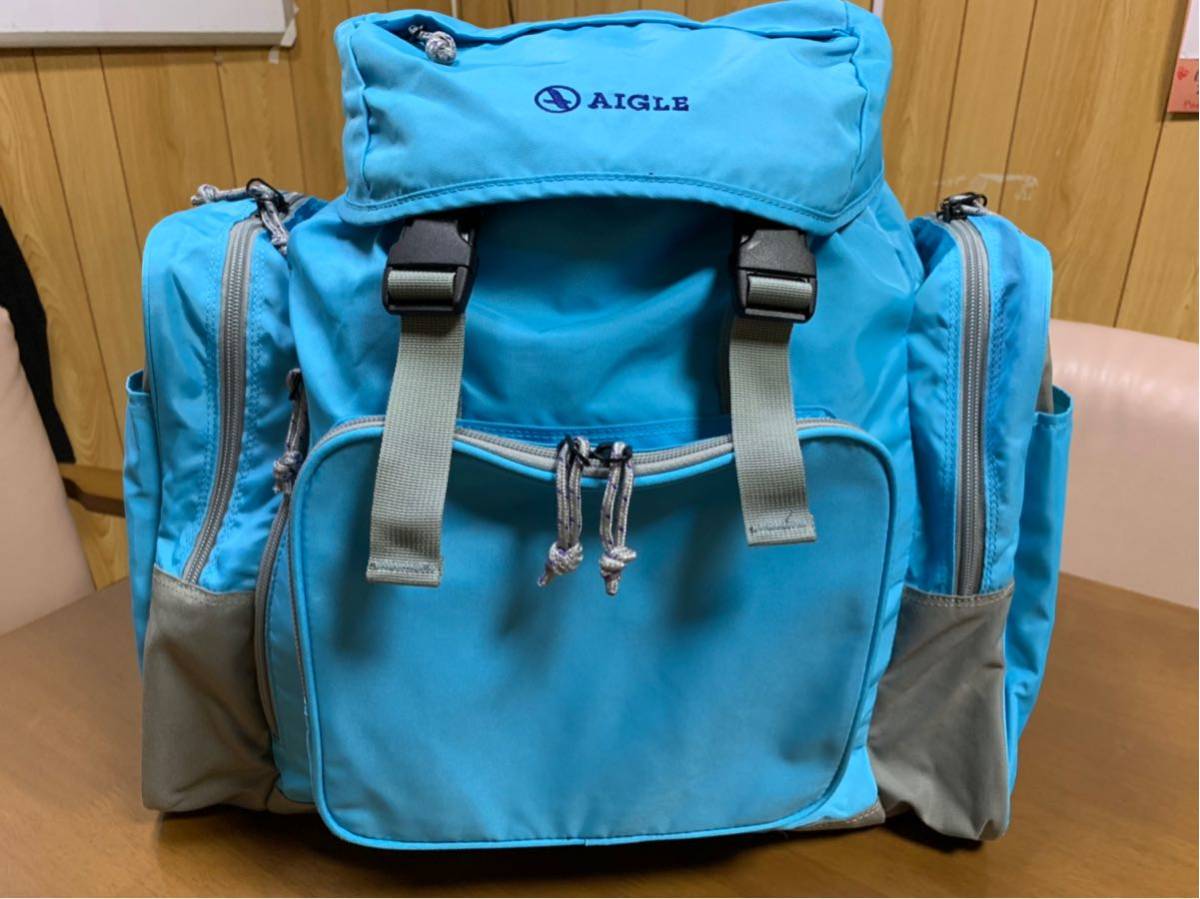 AIGLE リュック バックパック ライトブルー エーグル