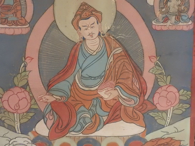 安い，人気 【雅藏 真作】肉筆絹本保証 十八世紀蔵伝 《名僧