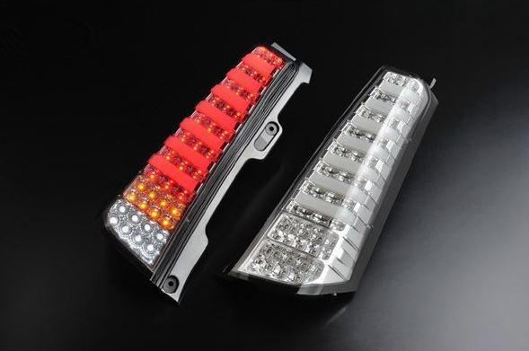 【美品】 MH34S ワゴンR クリアワールド シーケンシャル LEDテール 新品特価】クリアワールド製ワゴンR MH34/44 チューブフルLEDテール