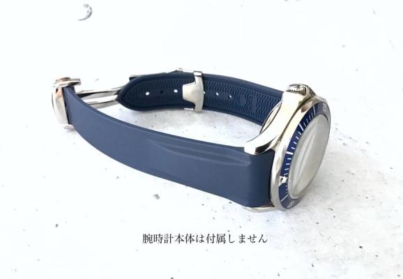 【定番，HOT】 腕時計 交換用 ラバーベルト ネイビーブルー 20mm シーマスター/プラネットオーシャン用 Dバックル付き バンド OMEGA 互換 社外品(ラバーベルト)｜売買されたオークション情報、yahooの商品情報 ラバーベルト