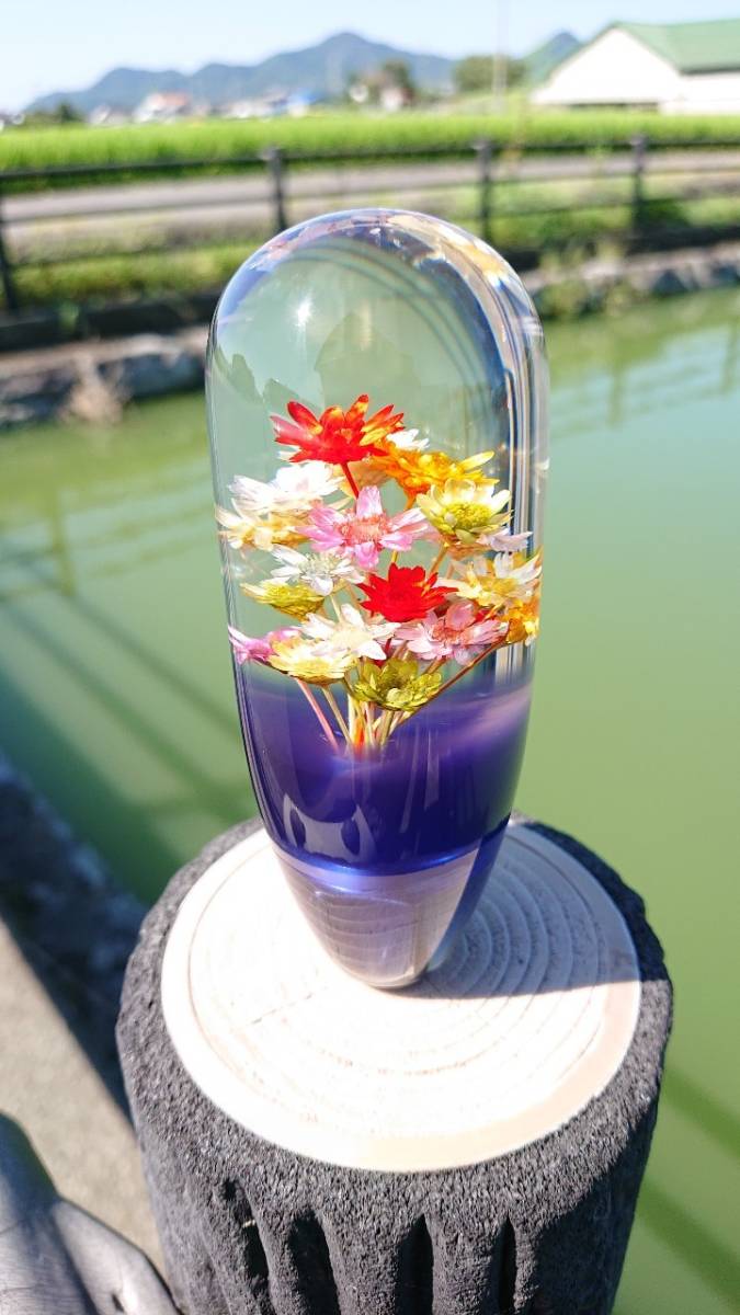 水中花 シフトノブ レトロ デコトラ レトロ 水中花 シフトノブ みどり