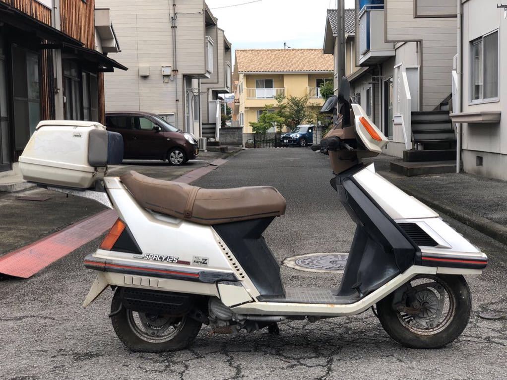 HONDA ホンダ SPACY スペイシー スペーシー 125 STRIKER ストライカー JF02 走行距離3052km 部品取り レストアベース  現状 9-3