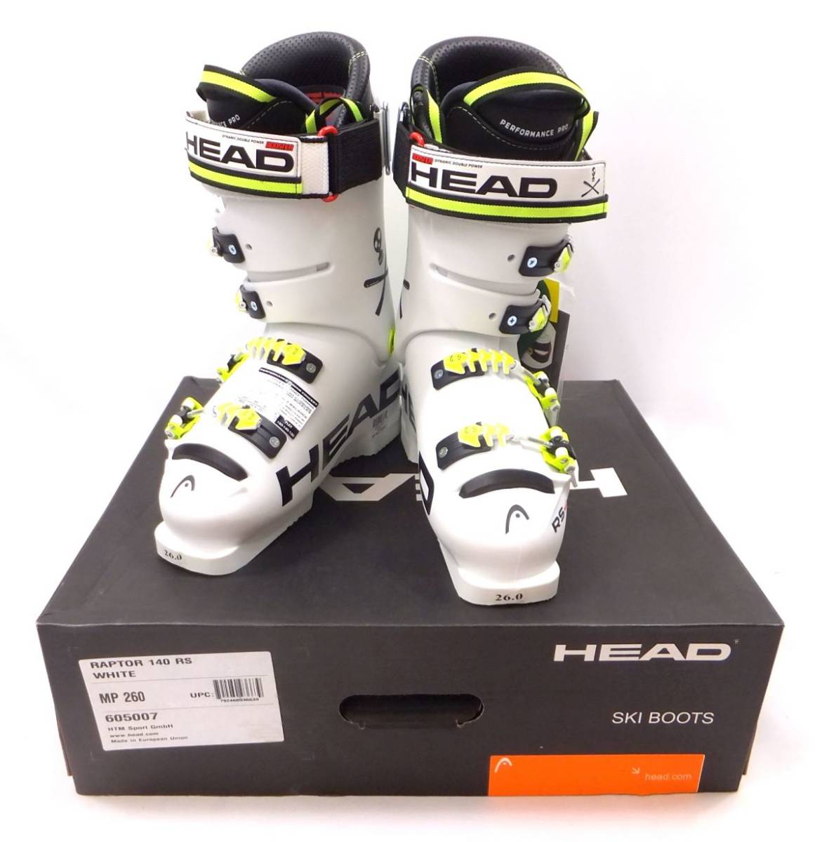1000円～ スキーブーツ HEAD ヘッド 26.0cm RAPTOR 140 RS WHITE
