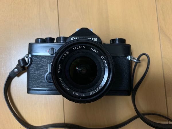 1円 OLYMPUS OM-2 ZUIKO AUTO-W 1:2 28mm 一眼レフフィルムカメラ ボディ