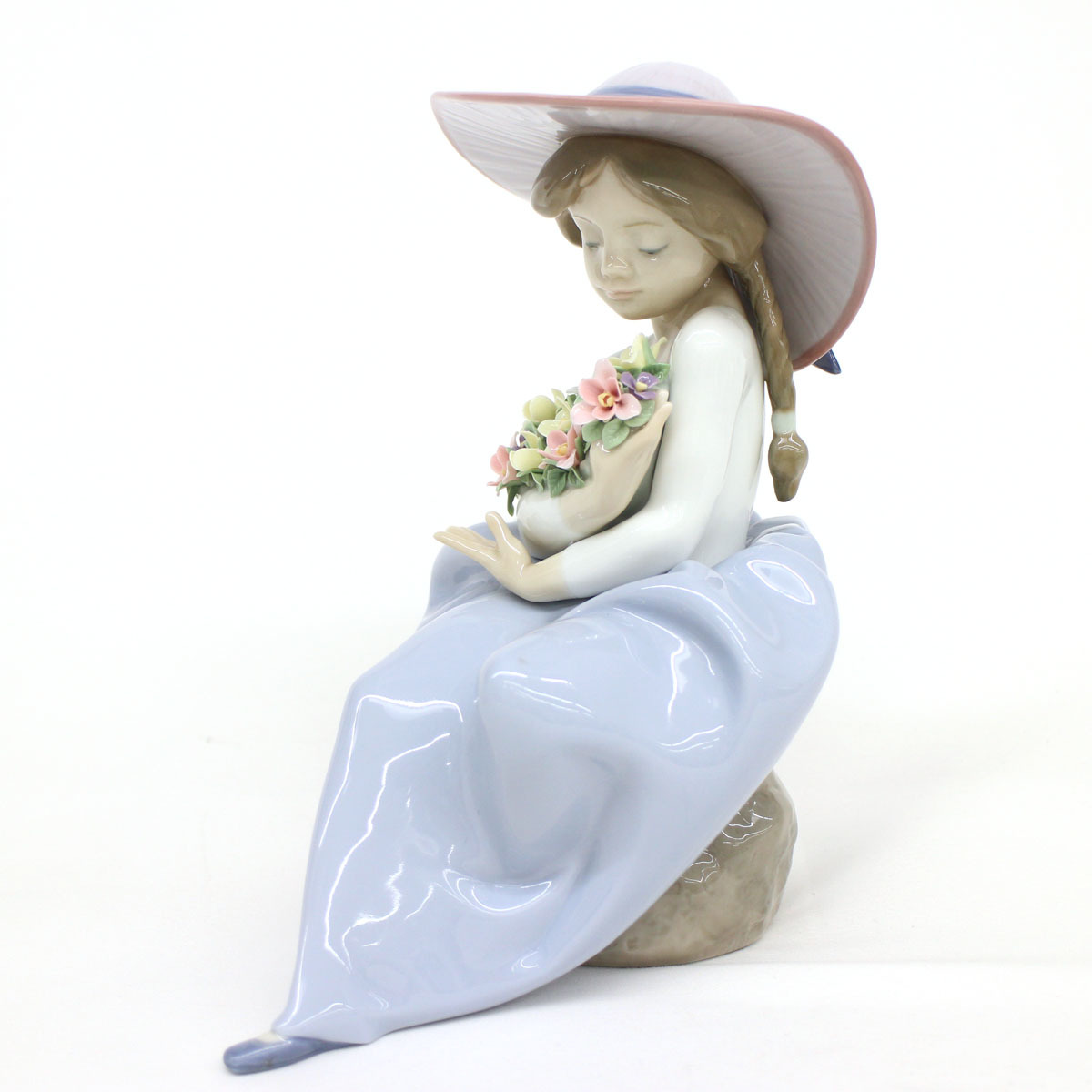 リヤドロ フィギュリン LLADRO 花の香りに包まれて 陶器人形 0 1000円