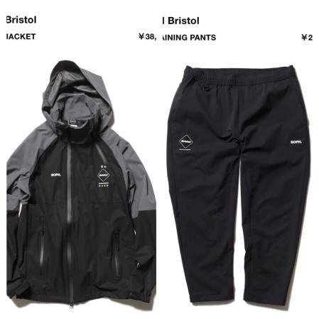 黒 上下Lサイズ 新品 19aw 19fw fcrb warm up jacket & WIDE TRAINING PANTS pant ジャケット パンツ セットアップ BLACK ブラック