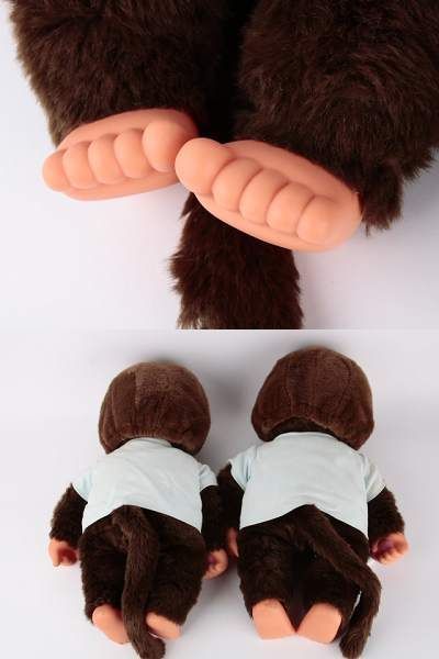 069/ セブンイレブン限定 特大モンチッチ ぬいぐるみ 2点セット ※ジャンク
