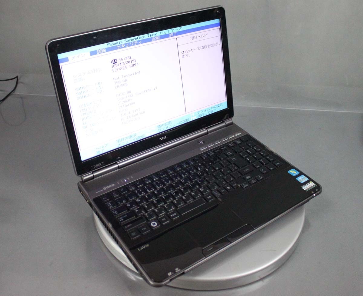 15.6 AC付 OS無し NEC LaVie LL750/F PC-LL750FS6B/Core i7 2670QM 