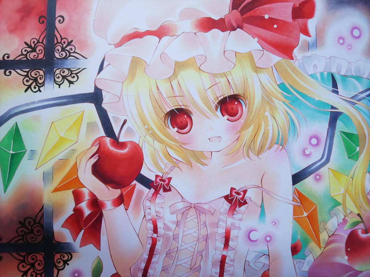 手描きイラスト 東方project フランドール スカーレット 色紙 手描きイラスト 売買されたオークション情報 Yahooの商品情報をアーカイブ公開 オークファン Aucfan Com