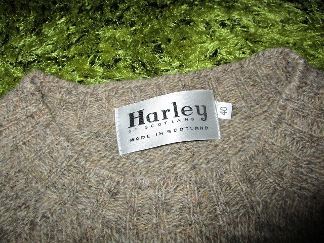 【人気セール，新作】 英国製 ハーレーオブスコットランド Harley of Scotland ウール ニット セーター 40 シェットランドウール シームレスニット(Mサイズ)｜売買されたオークション情報、yahooの商品情報をアーカイブ Mサイズ