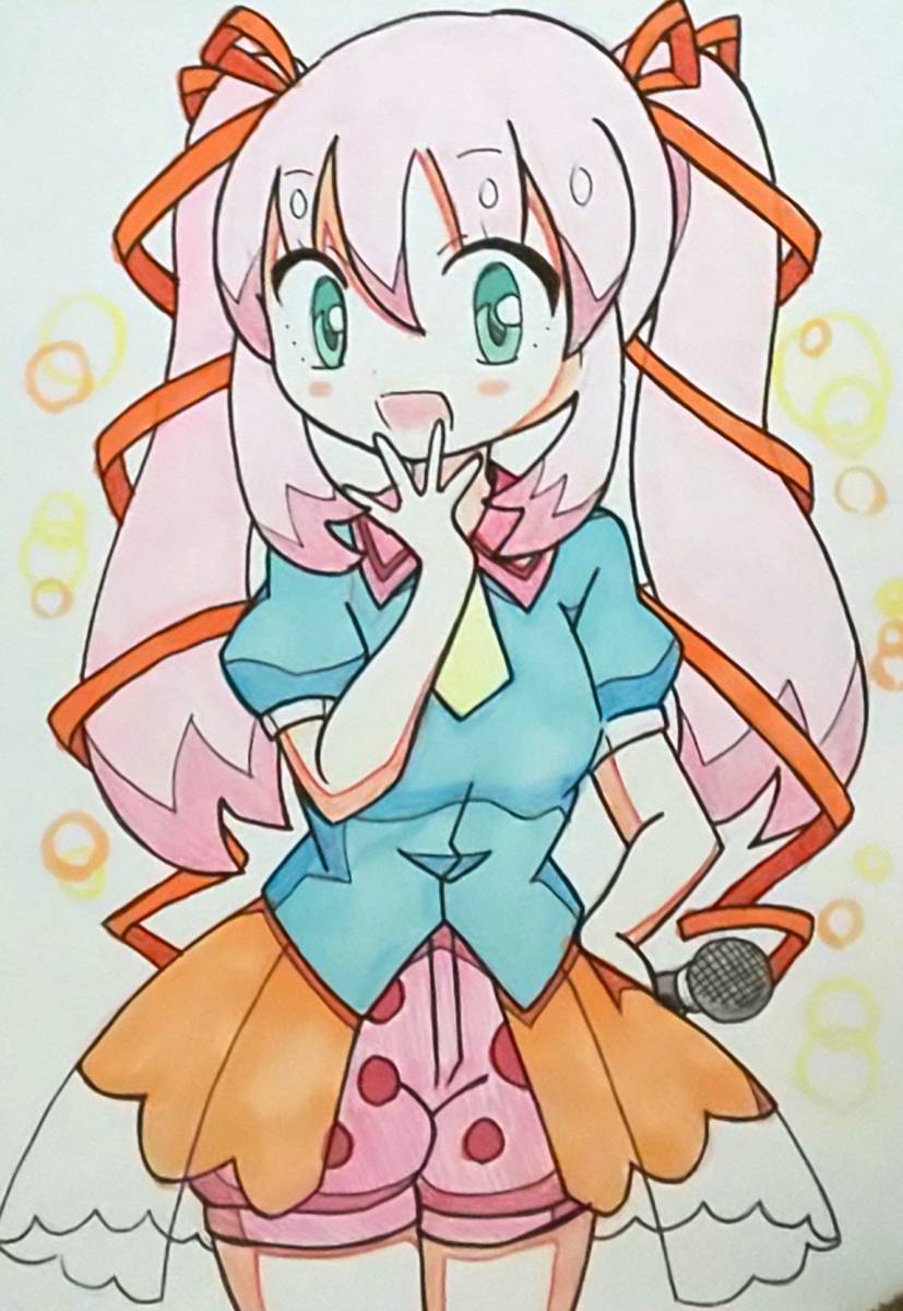 手描き イラスト オリジナル キッズ向けアイドル*。゜(手描きイラスト