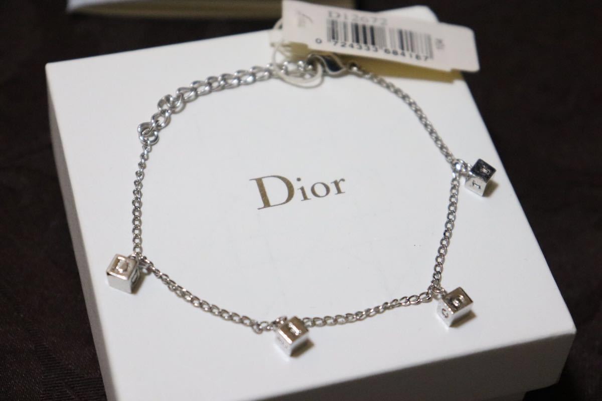美品】Christian Dior ブレスレット キューブ ロゴ クリスチャン 