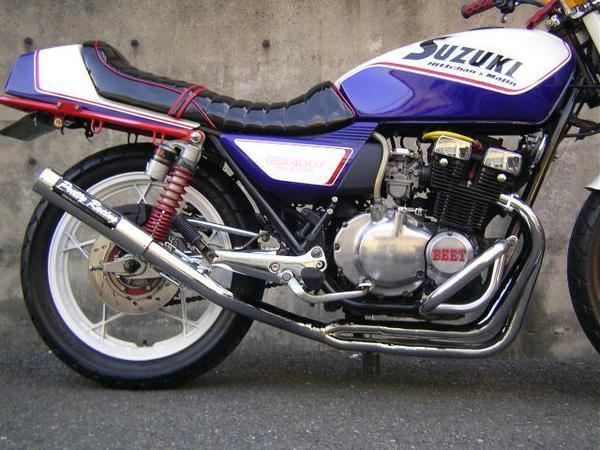 GSX400F SUZUKI 50.8π PRETTY管 マフラー 4-2-1 プリティー プリティー 