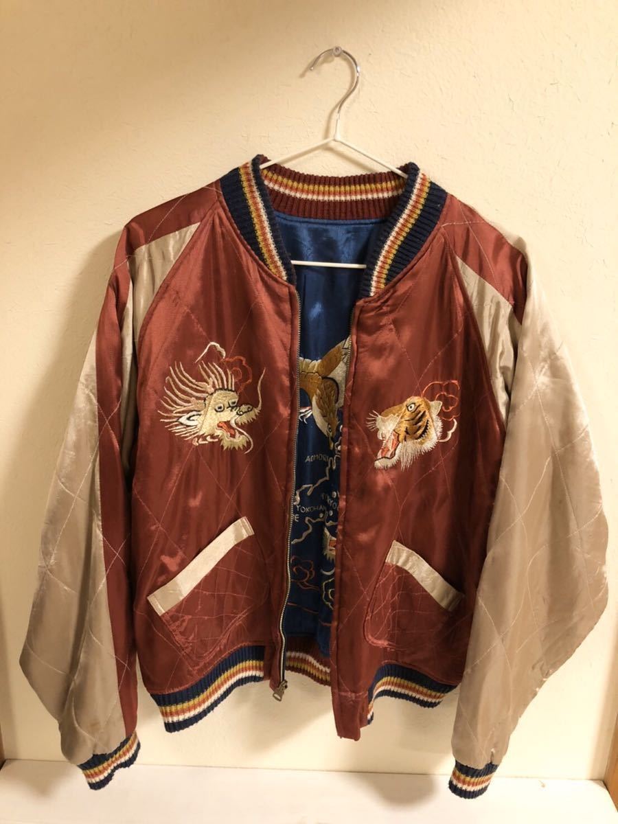 龍 虎 リバーシブルスカジャン 38 WAREHOUSE ウエアハウス 龍 虎 リバーシブルスカジャン 38 WAREHOUSE ウエアハウス 龍 虎