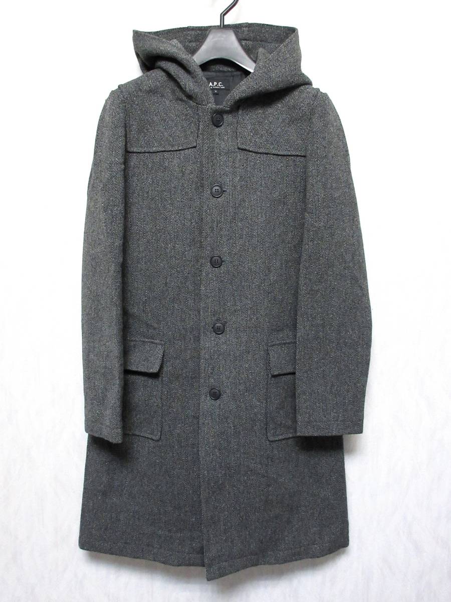 A.P.C アーペーセー ウール コート M レディース グレー フランス製 南2495