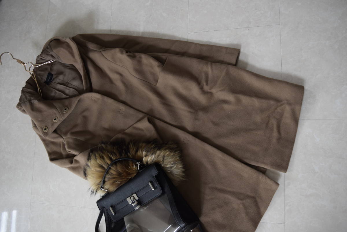 美品22AW セオリー 7万 TEDDY FLEECE ボアPコート キャメル 美品✨22AW